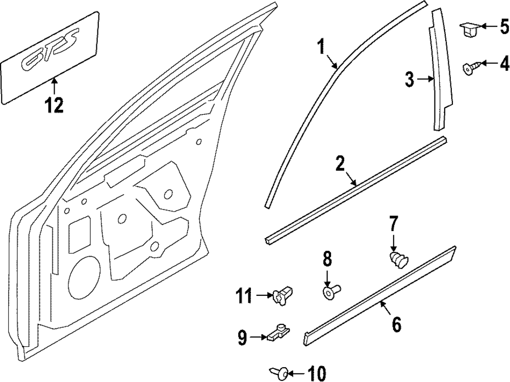 Wheel Opening Molding Clip - Porsche (PAB-853-585-10)