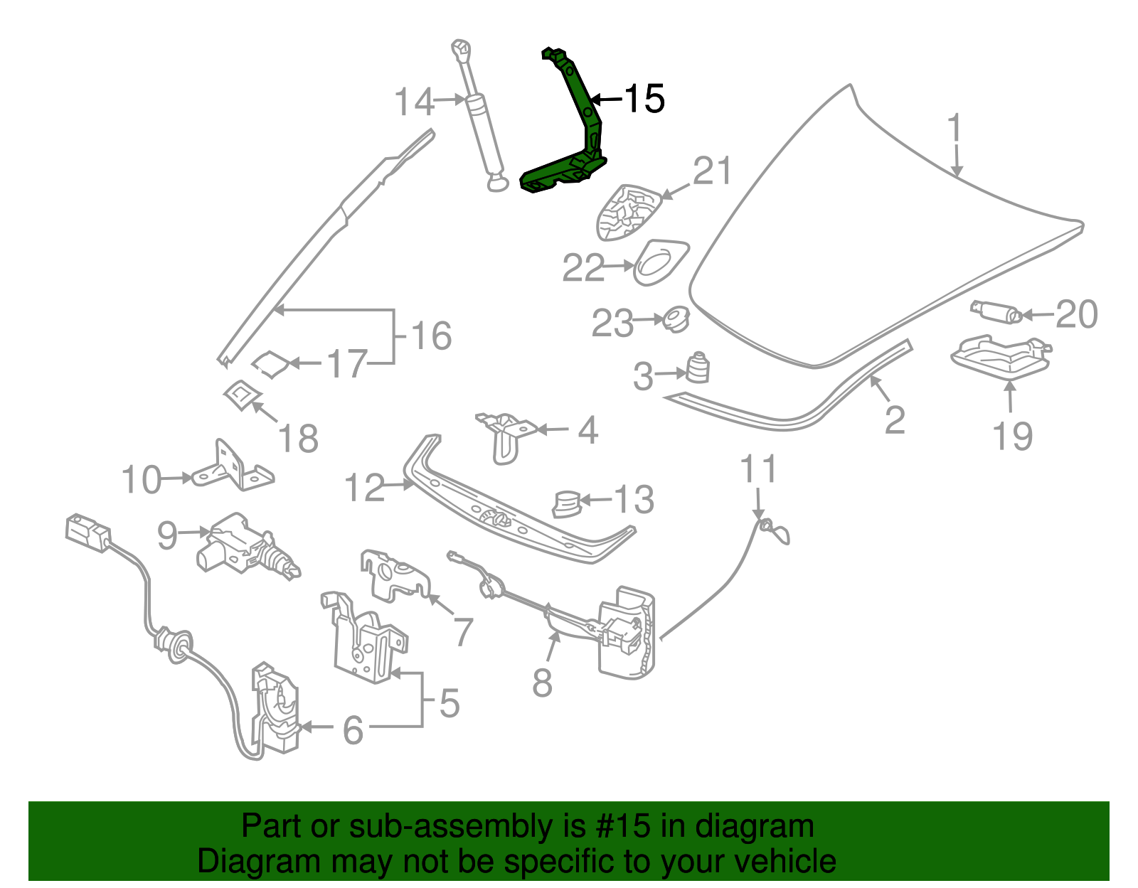 Hood Hinge - Porsche (997-511-151-01)