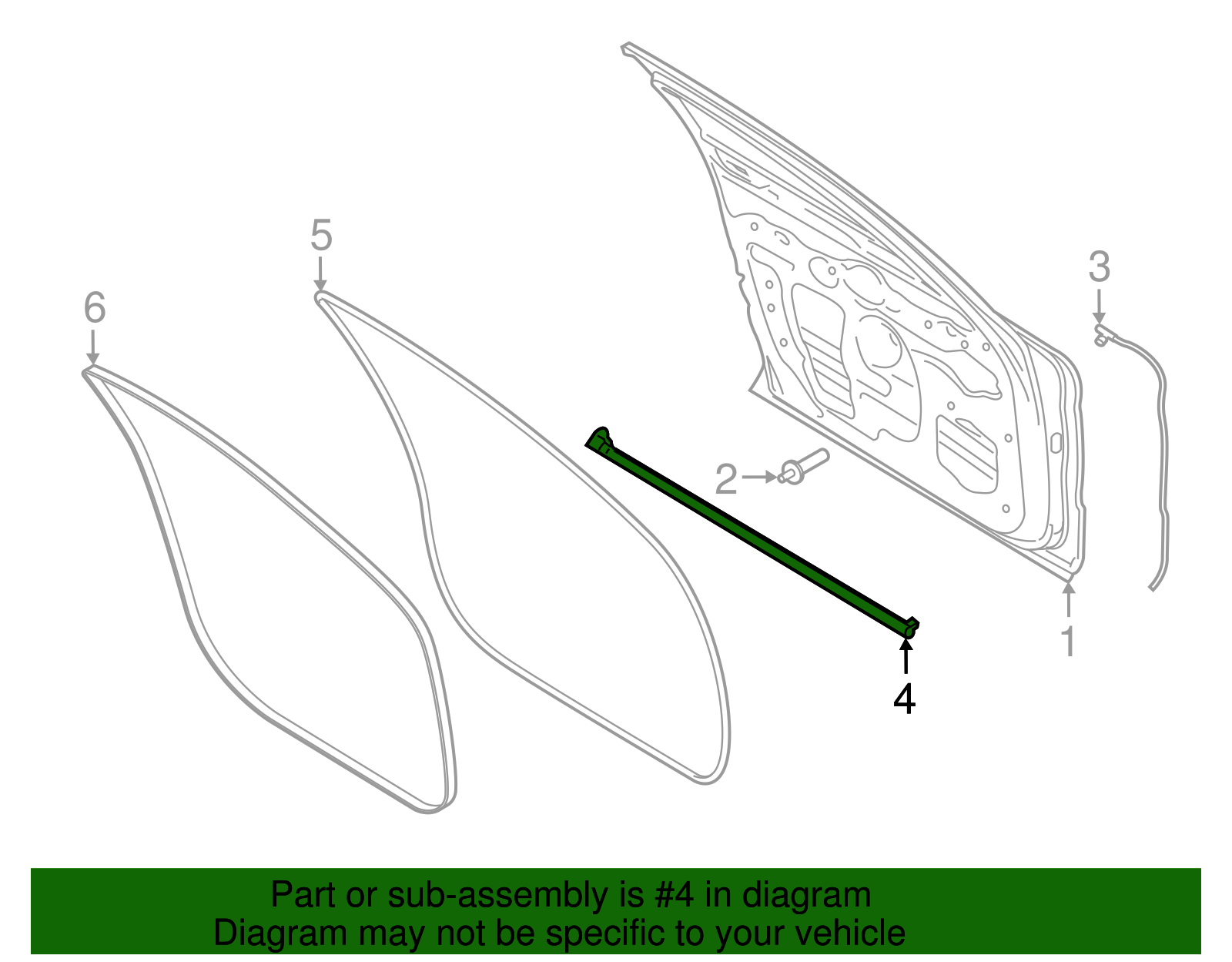 Lower Weather-Strip - Porsche (971-837-511-A)