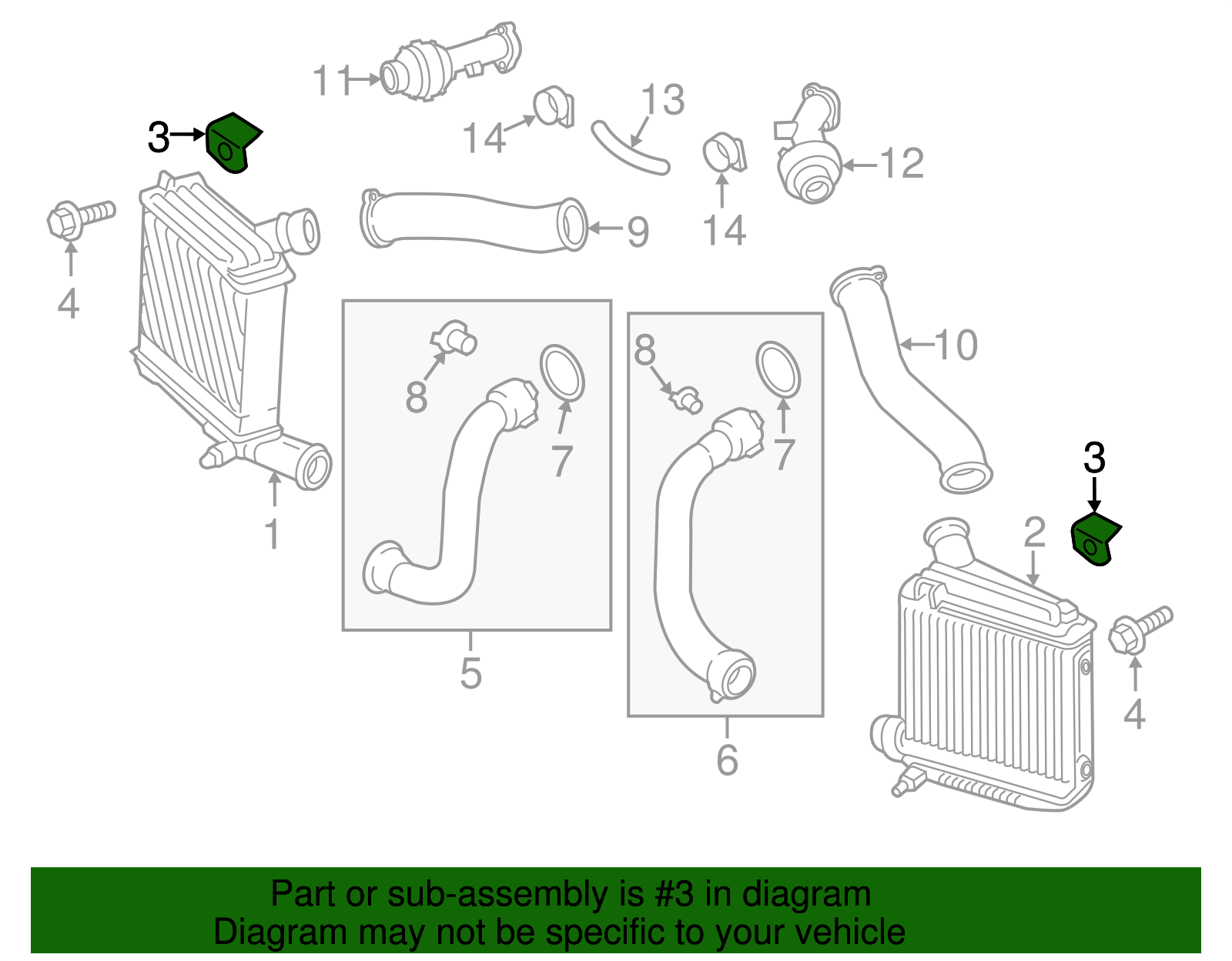 Inter-Cooler Support - Porsche (971-145-842)