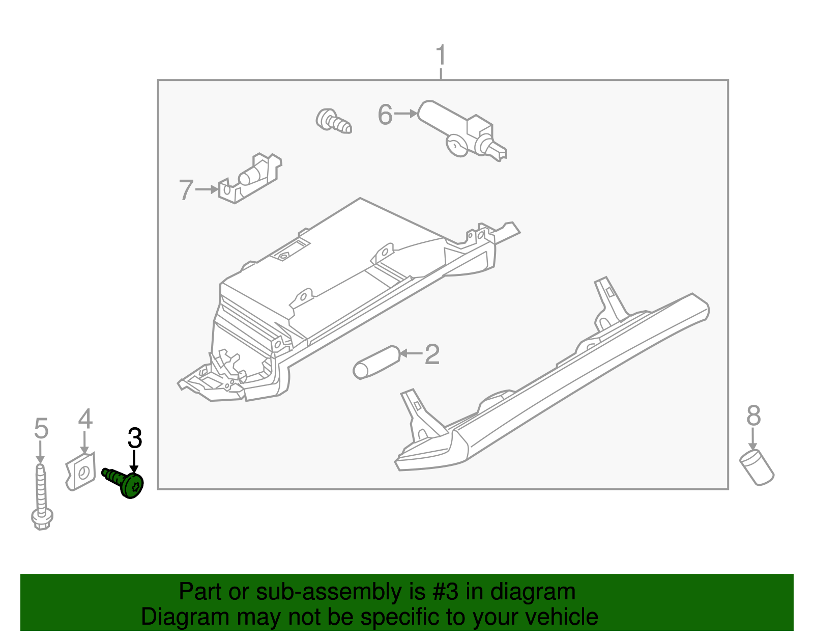 Glove Box Assembly Lower Bolt - Porsche (N-906-986-06)