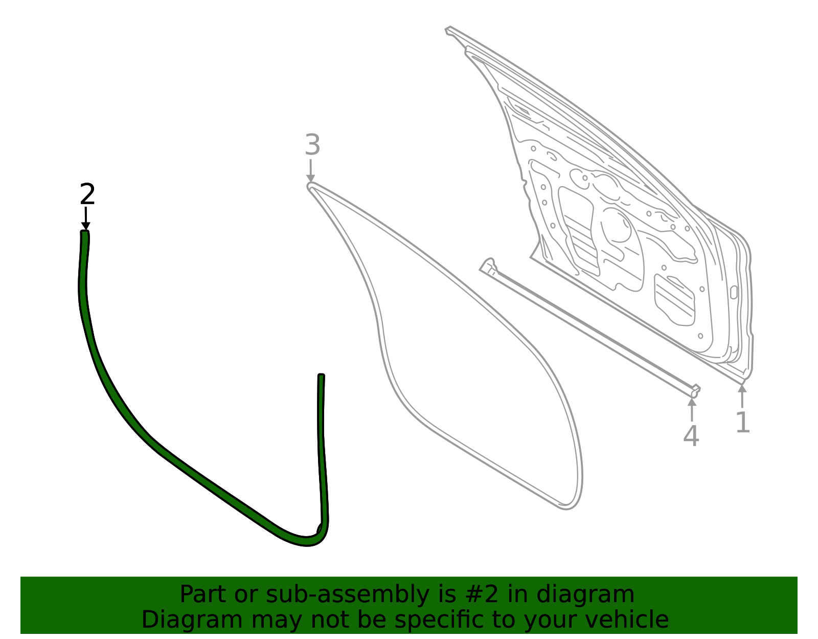 Door Weather-Strip - Porsche (9J1-837-912)