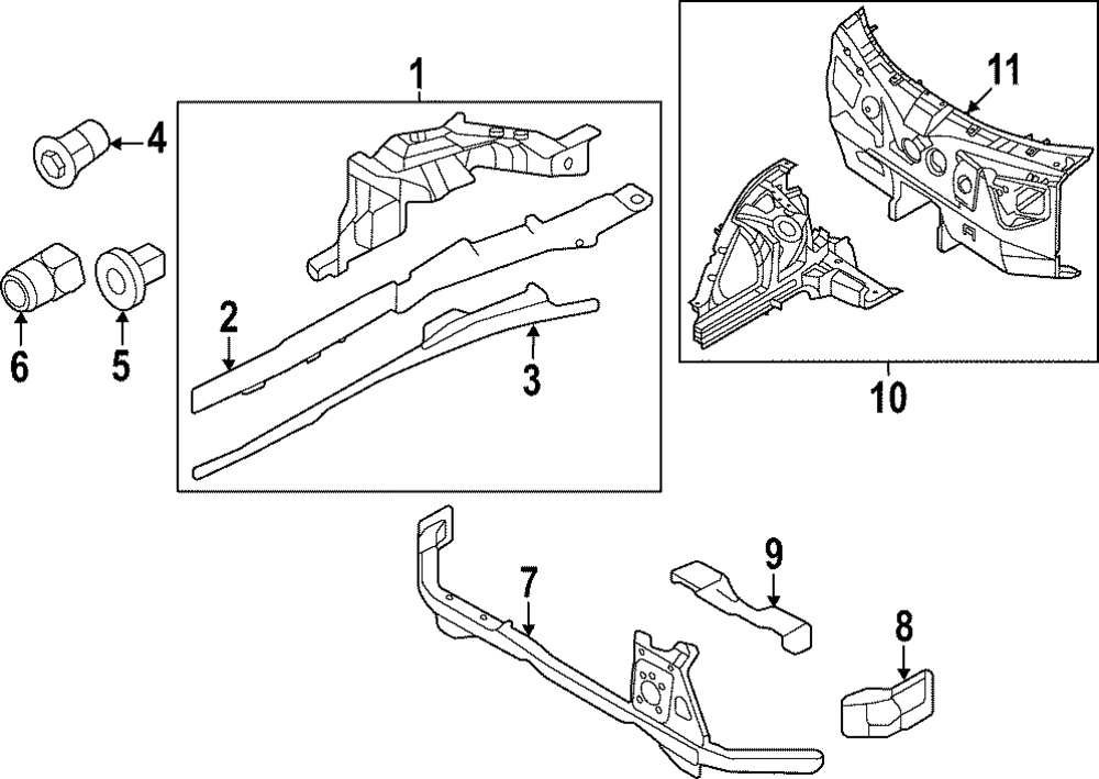 Side Support - Porsche (9J1-806-667-Y-GRV)
