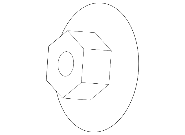 Rear Deflector Nut - Porsche (PAF-003-207-00)