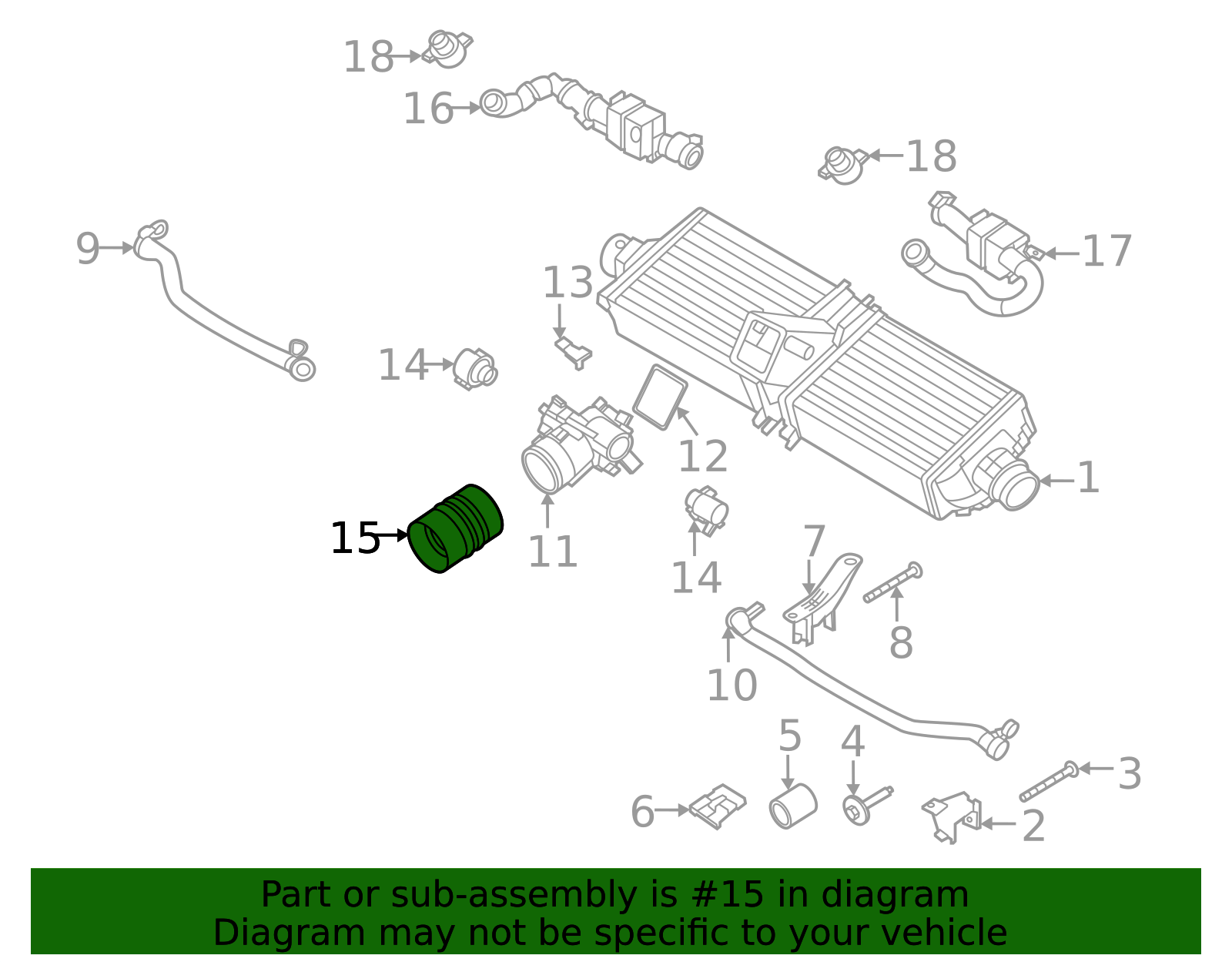 Inter-Cooler Pipe Adapter - Porsche (9P1-129-659-B)