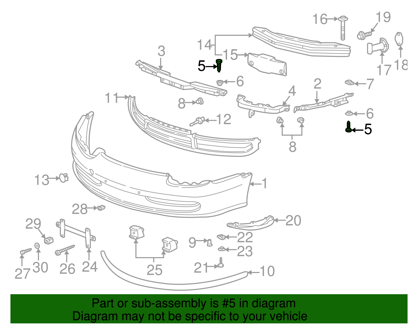 Bumper Cover Screw - Porsche (900-144-101-02)