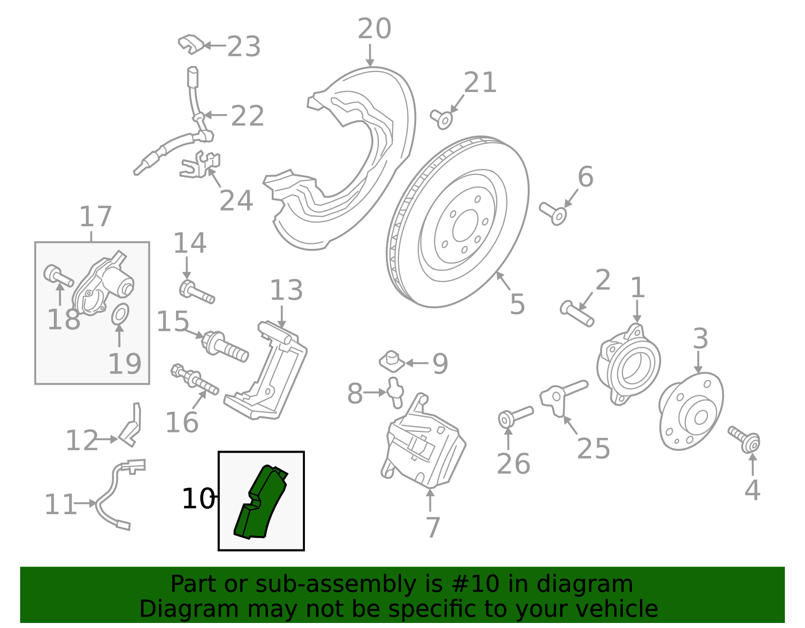 1 Set Of Brake Pads - Porsche (95B-698-451-J)