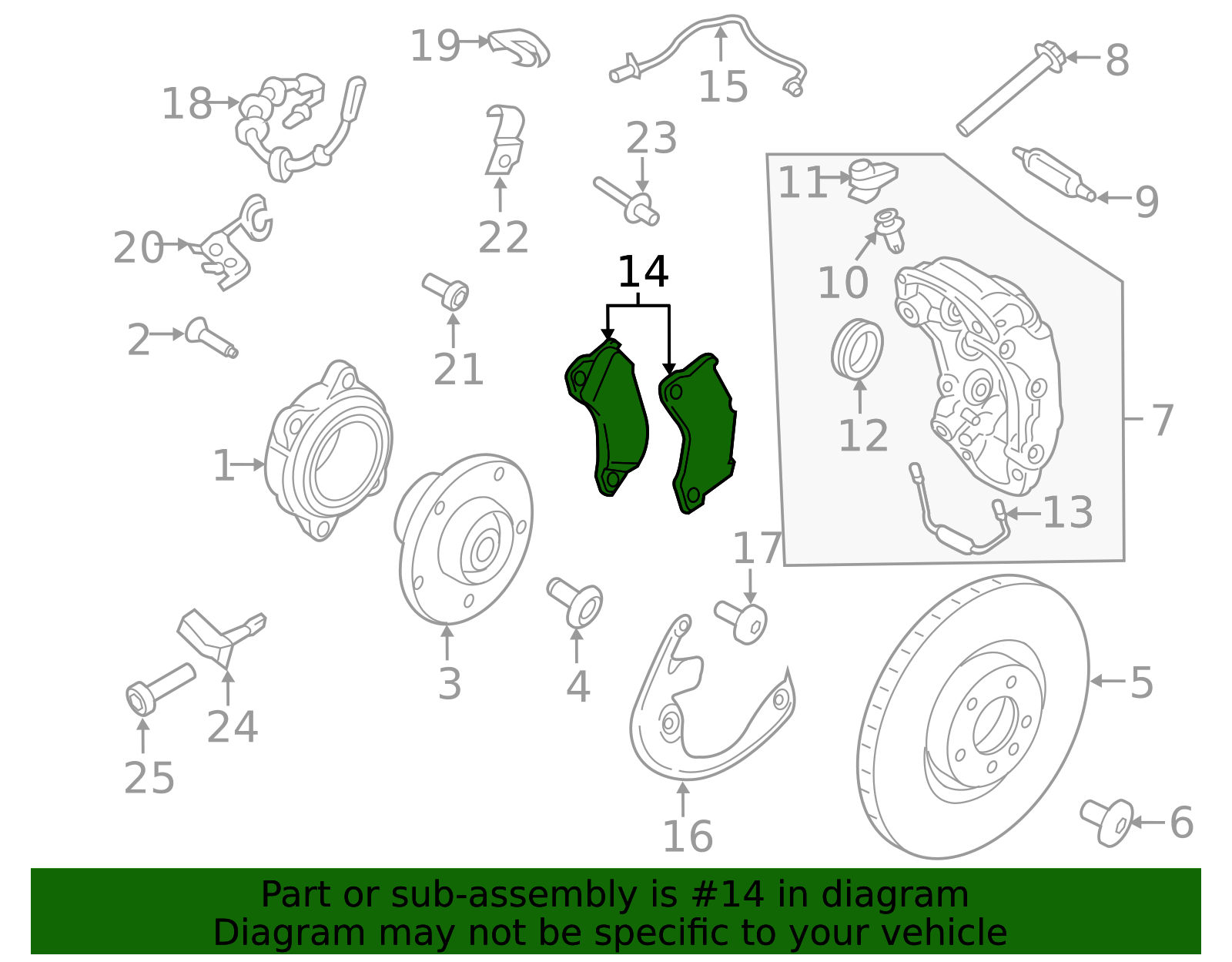 1 Set Of Brake Pads - Porsche (95B-698-151-AP)