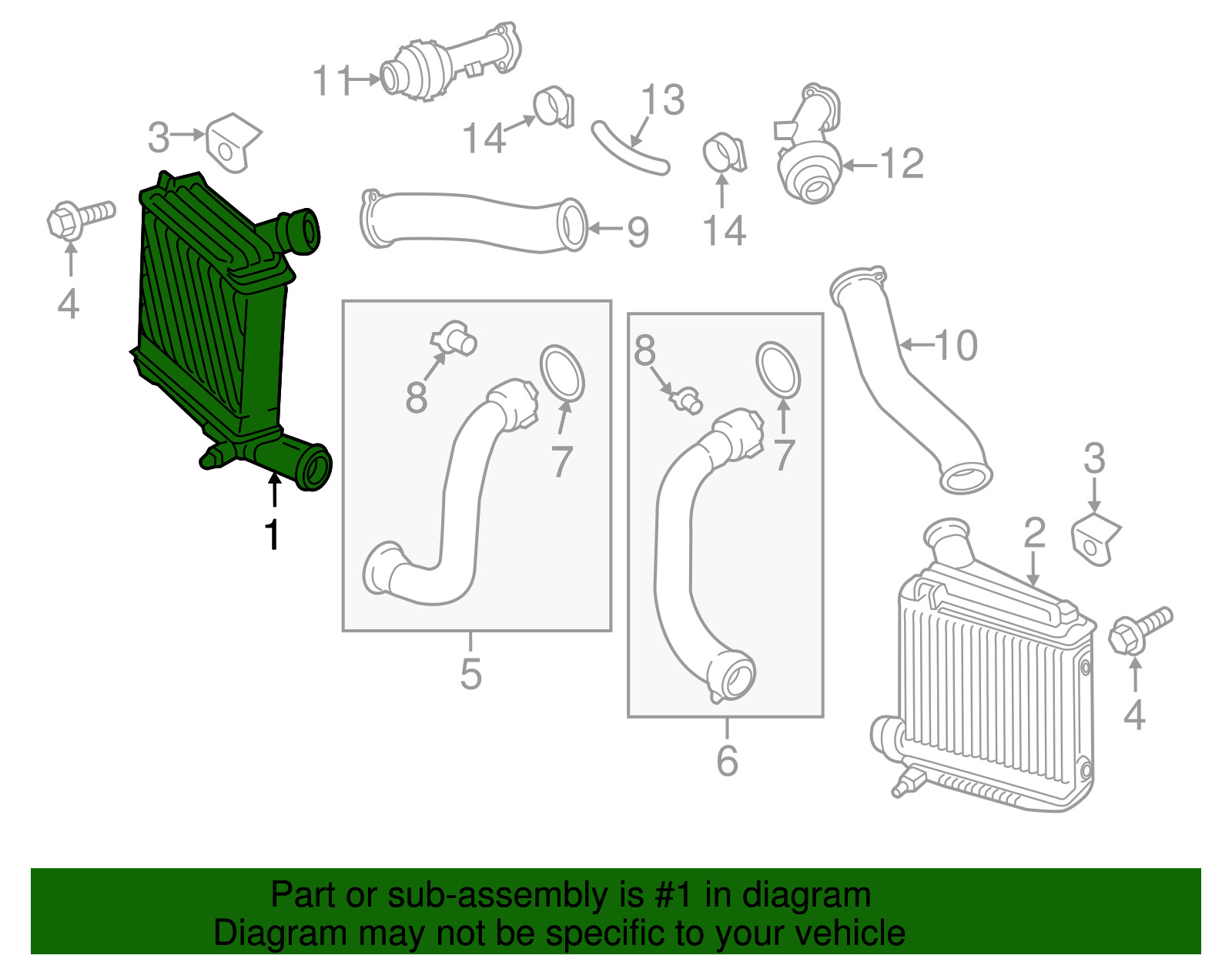 Inter-Cooler - Porsche (971-145-804-H)