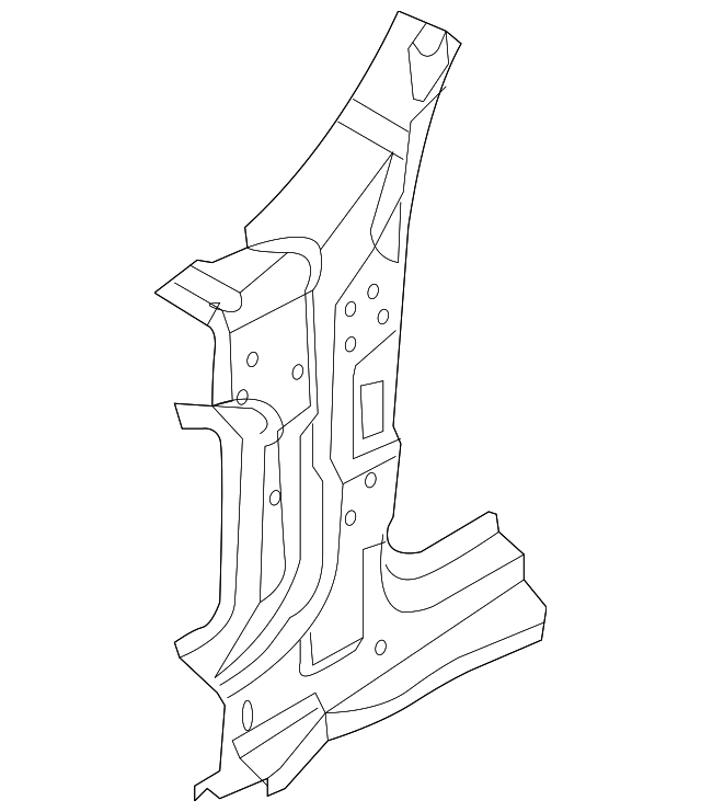Hinge Pillar - Porsche (970-502-135-03-GRV)