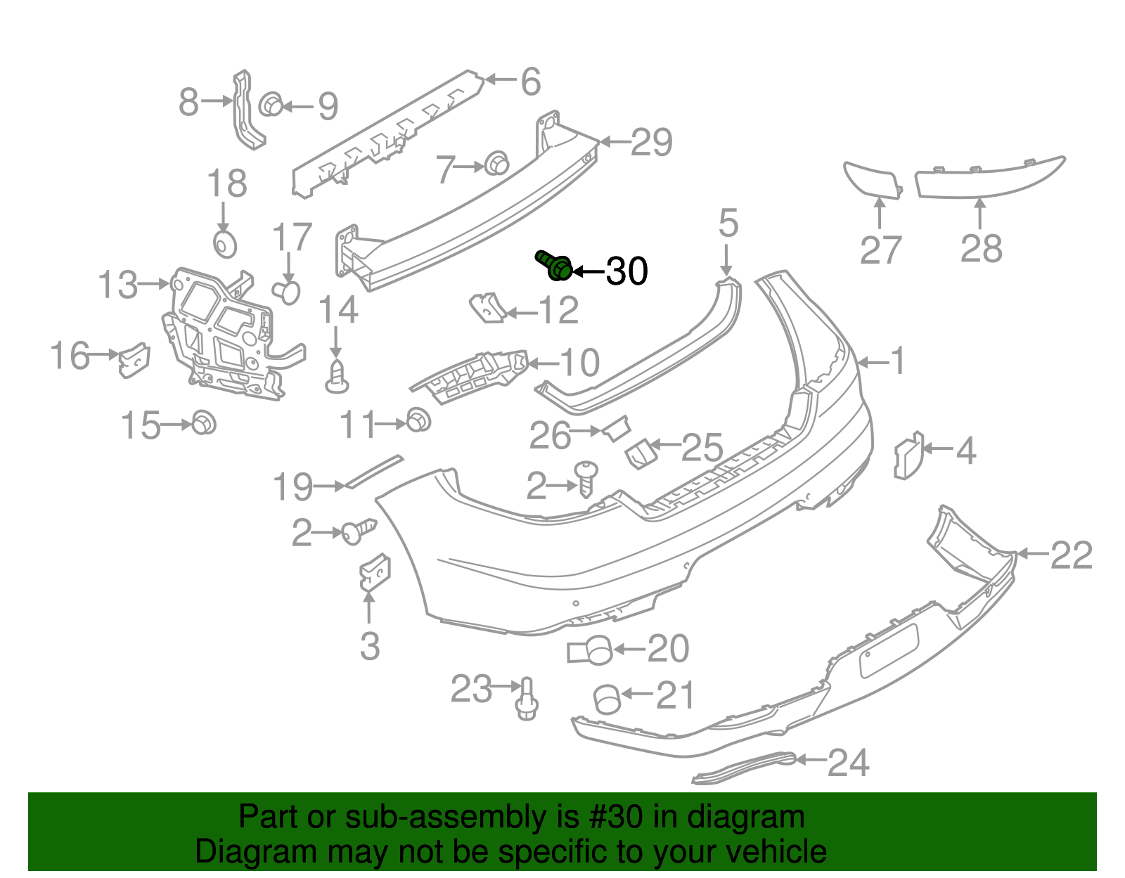 Impact Bar Bolt - Porsche (999-072-019-01)