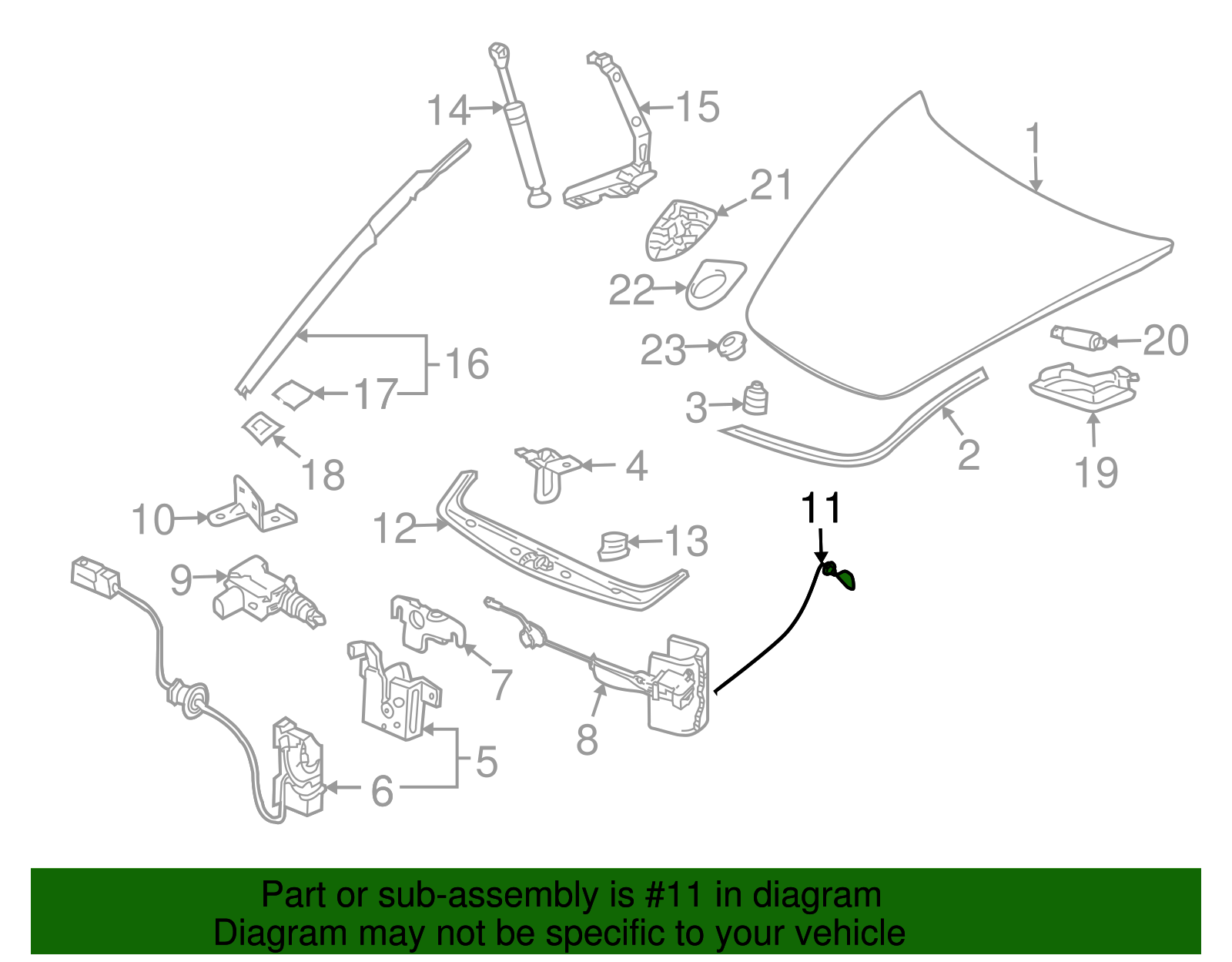 Cable - Porsche (997-511-085-00)