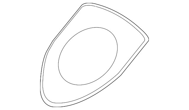 Hood Emblem Gasket - Porsche (9P1-853-611)