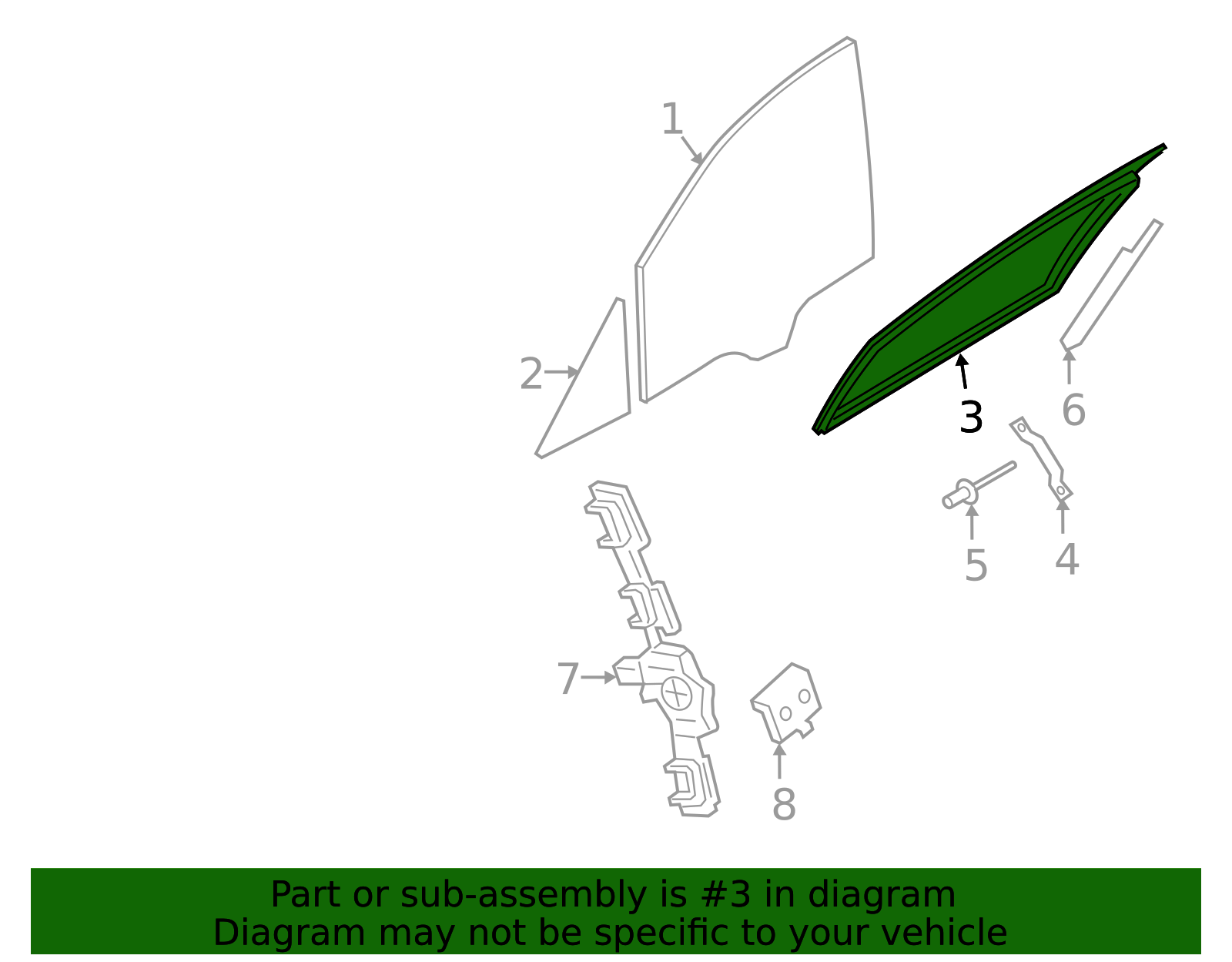 Window Guide - Porsche (971-837-431-A)