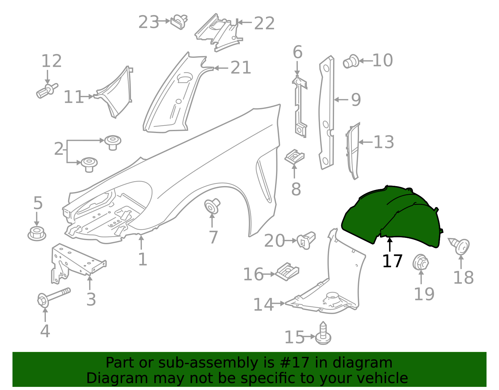 Rear Fender Liner - Porsche (971-810-907)