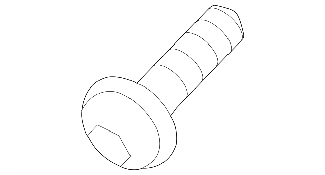 Bumper Cover Support Rail Screw - Porsche (PAF-008-438)