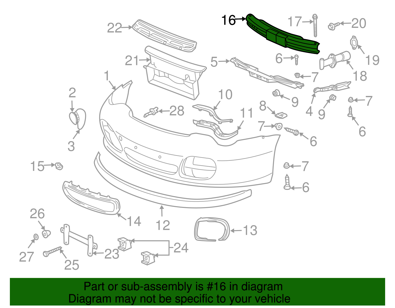 Reinforce Bar - Porsche (996-505-011-03)