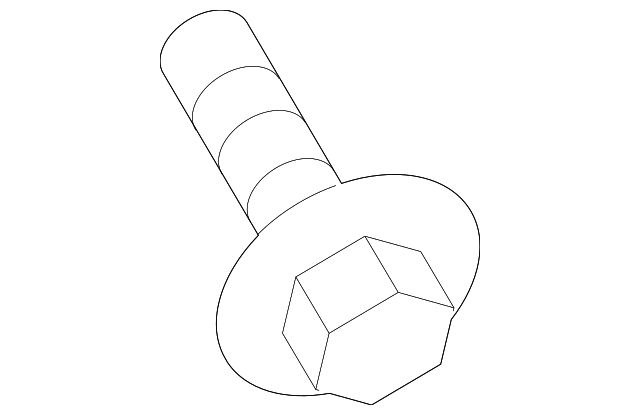 Rocker Molding Screw - Porsche (N-103-210-02)
