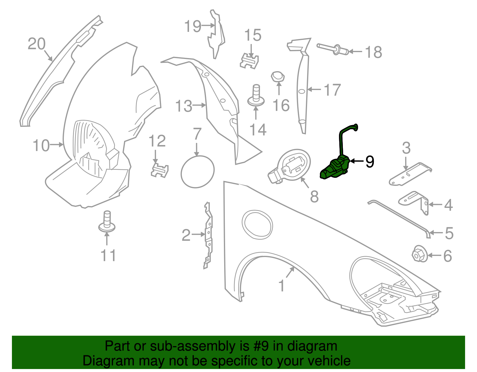 Actuator - Porsche (991-504-414-03)