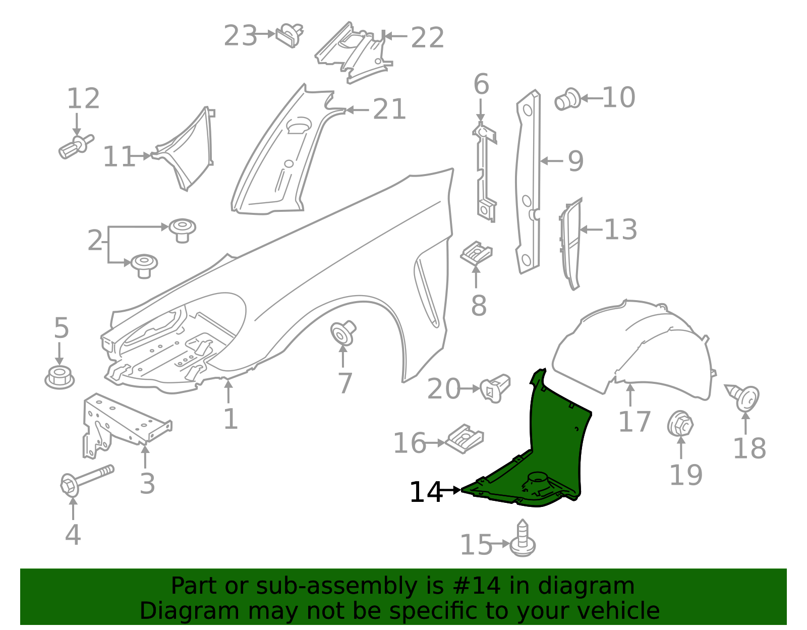 Ft Fender Liner - Porsche (971-809-957-C)