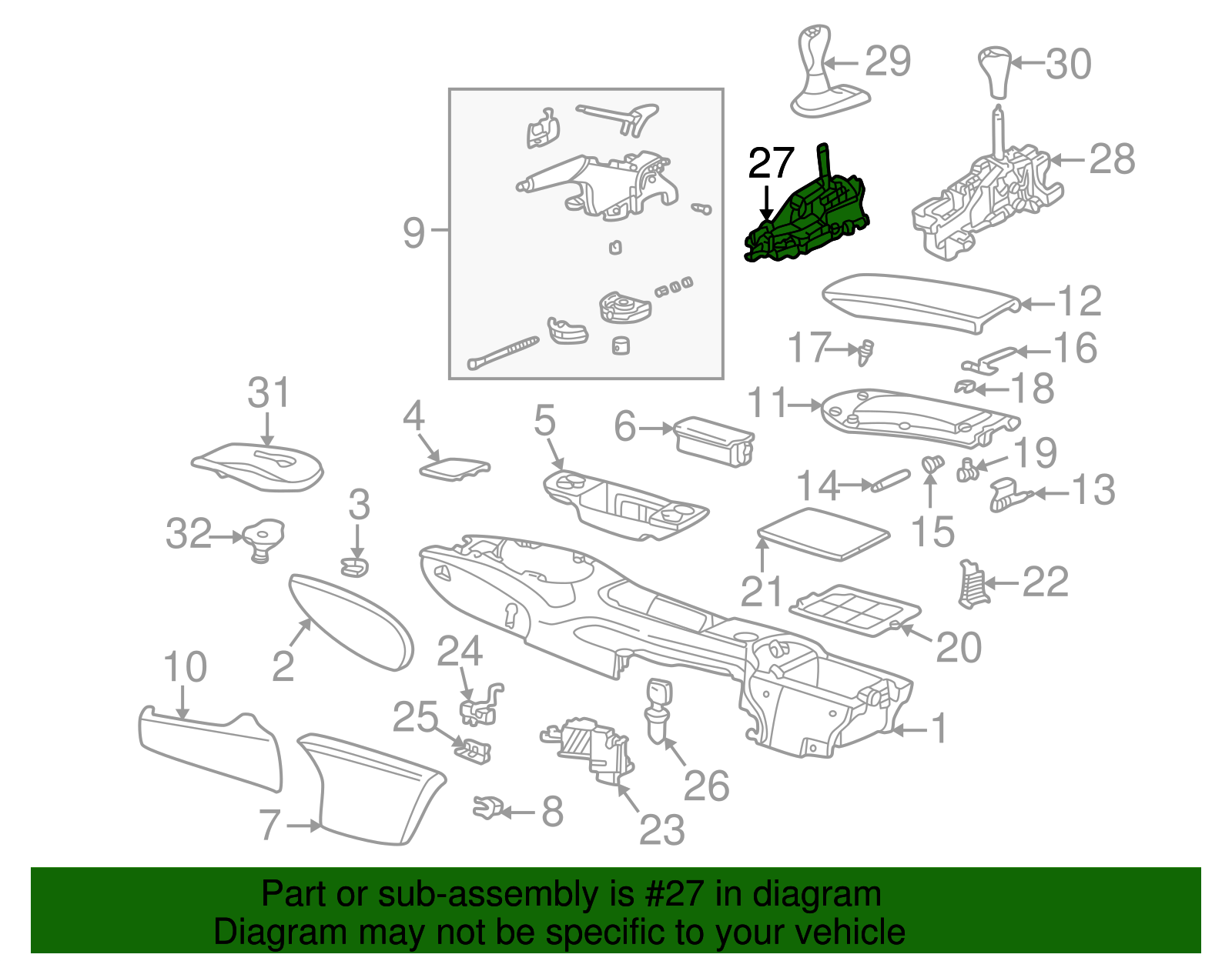 Gear Shift Assembly - Porsche (996-424-010-05)