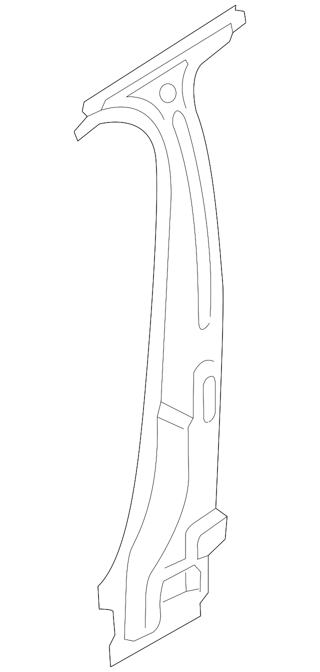 Center Pillar Reinforced - Porsche (971-809-608-Y-GRV)