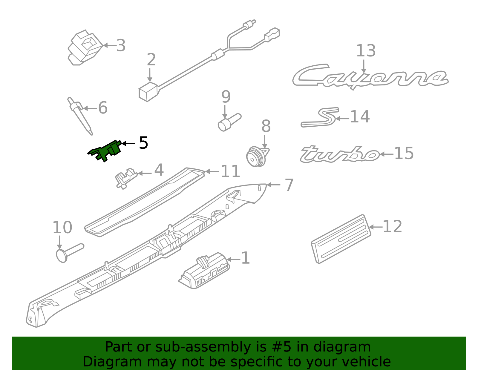 Rear Camera Gasket - Porsche (9Y3-827-709)