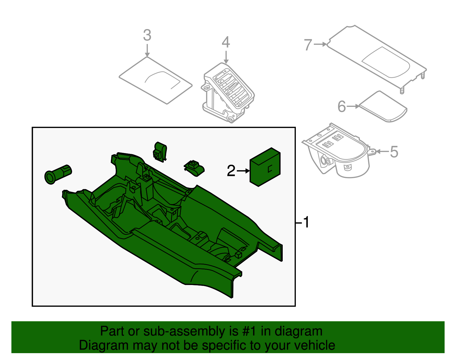 Center Console - Porsche (970-553-417-00-9PK)