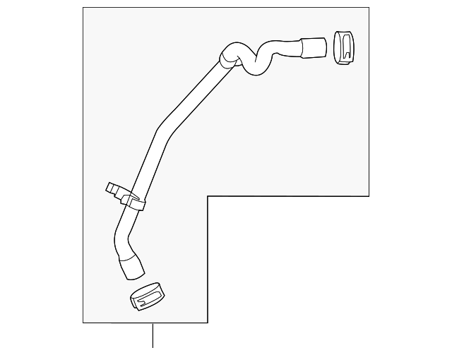 Engine Coolant Overflow Hose - Porsche (970-106-315-05)