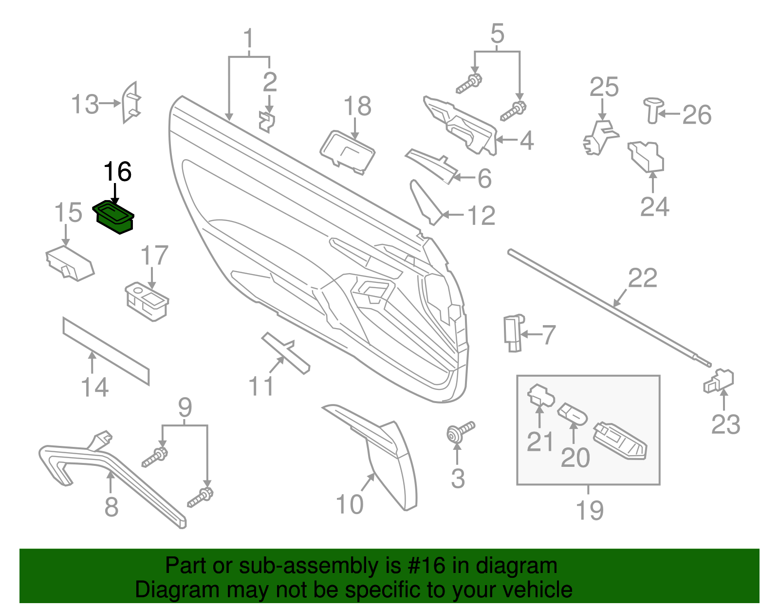 Window Switch - Porsche (958-959-855-DML)