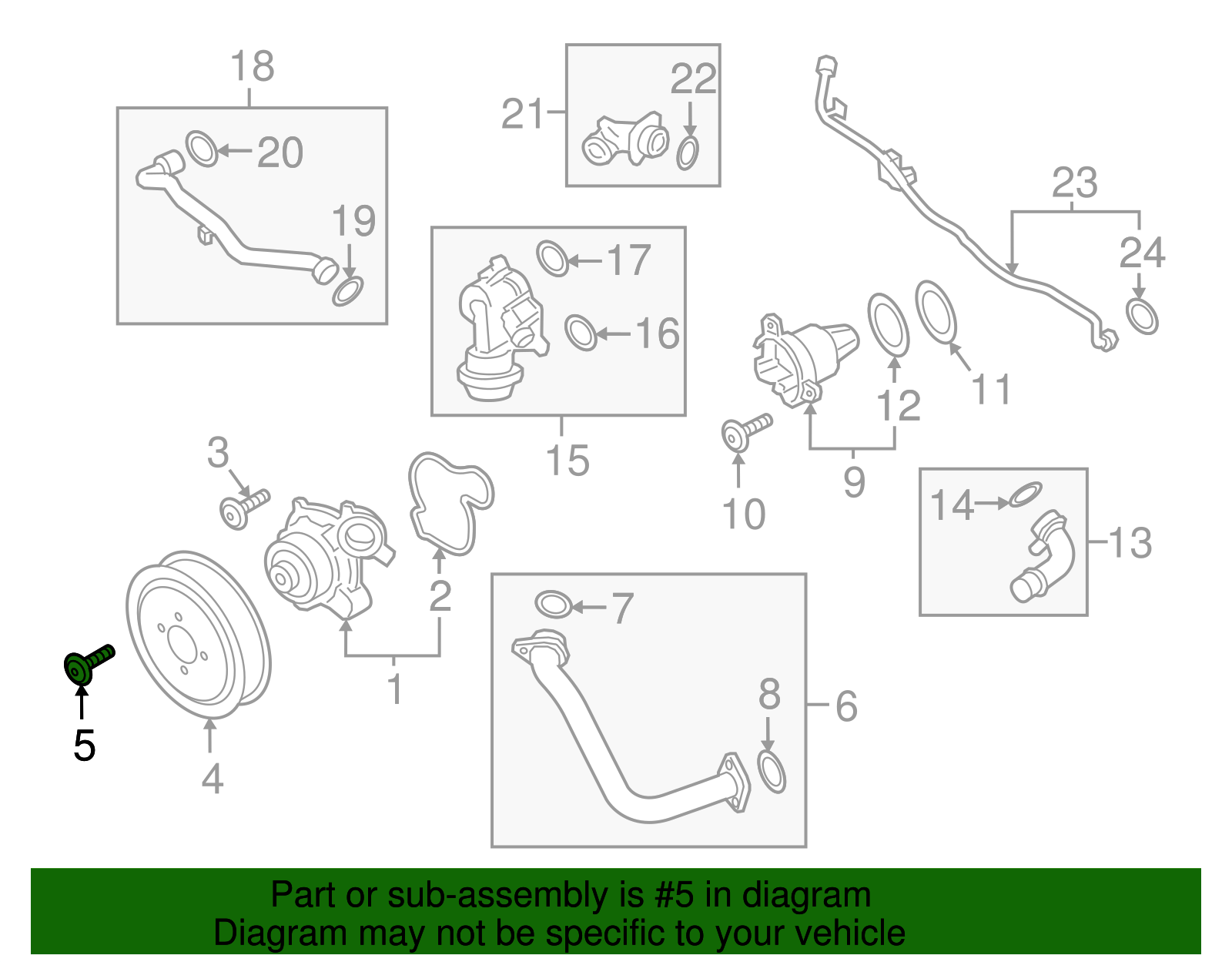 Pulley Bolt - Porsche (N-108-325-01)