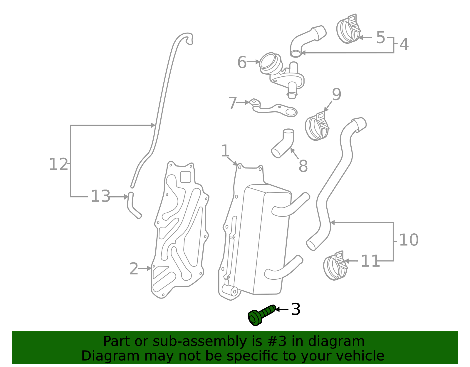 Trans Cooler Bolt - Porsche (PAF-009-496)