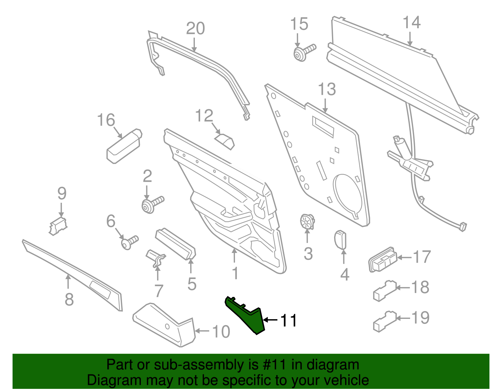 Speaker Grille - Porsche (971-035-793-5Q0)