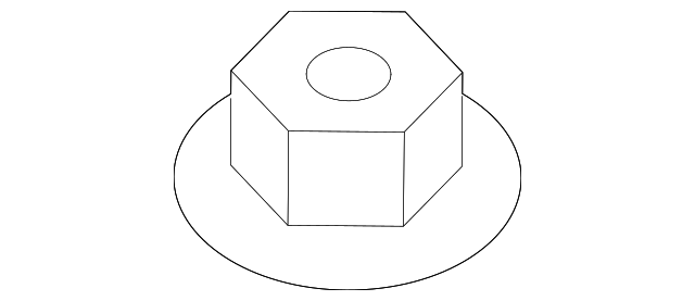 Rear Reinforced Nut - Porsche (N-106-092-07)