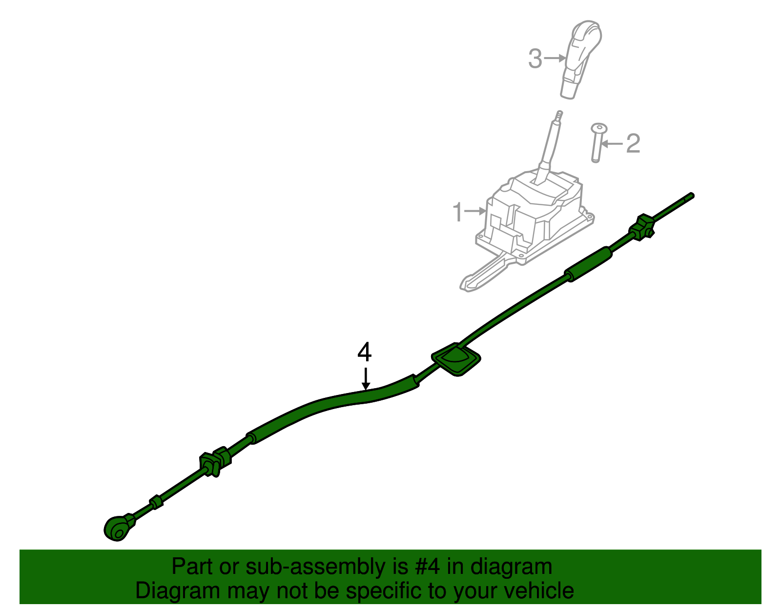 Shift Control Cable - Porsche (9GT-713-266-A)