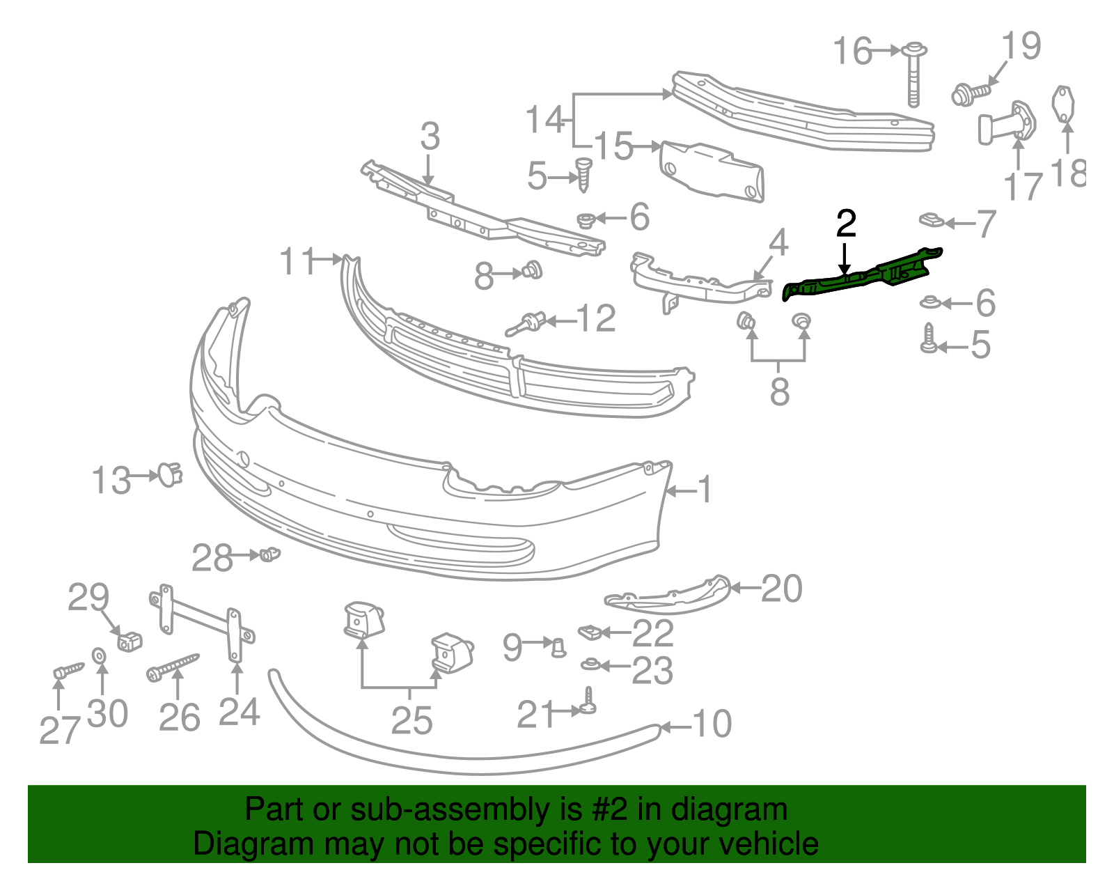 Bumper Cover Retainer Strip - Porsche (996-505-535-03)