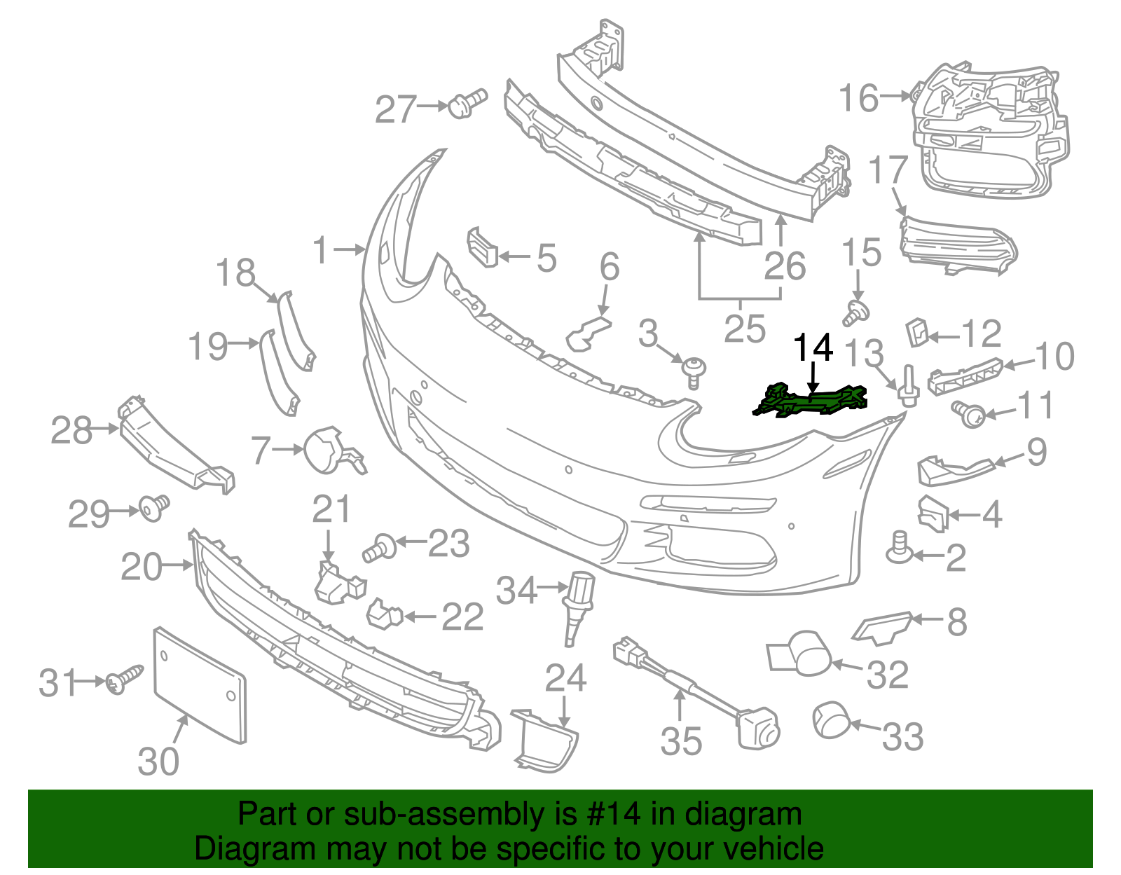 Headlamp Bracket - Porsche (970-505-537-00)